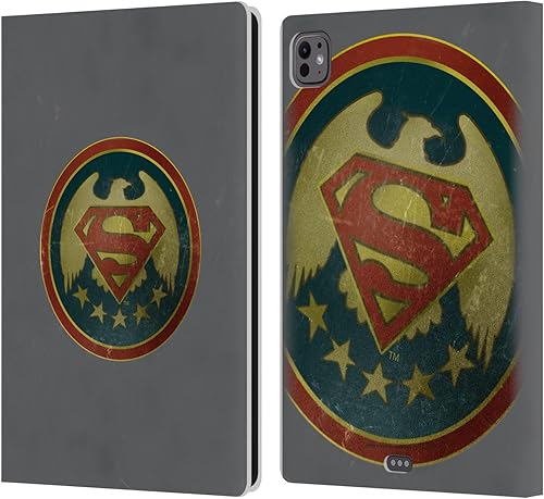 Miniatura 16 de Head Case Designs Funda de piel con licencia oficial de Superman DC Comics Classic Logos compatible con Apple iPad 9.7 2017 / iPad 9.7 2018