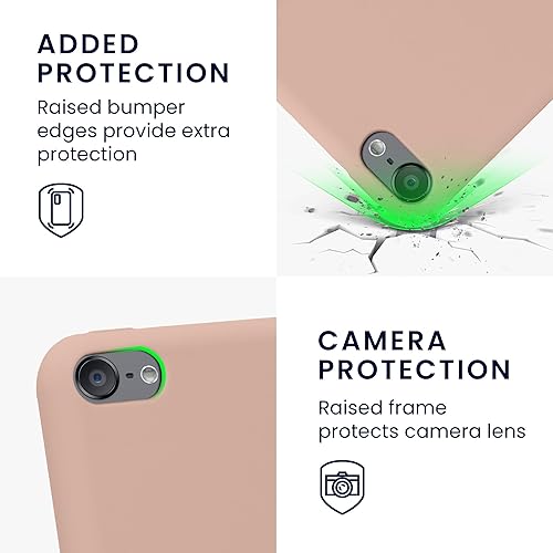 Miniatura 3 de kwmobile Funda de silicona TPU compatible con Apple iPod Touch 6G  7G (6 y 7 generación), funda protectora suave y flexible, color rosa polvoriento