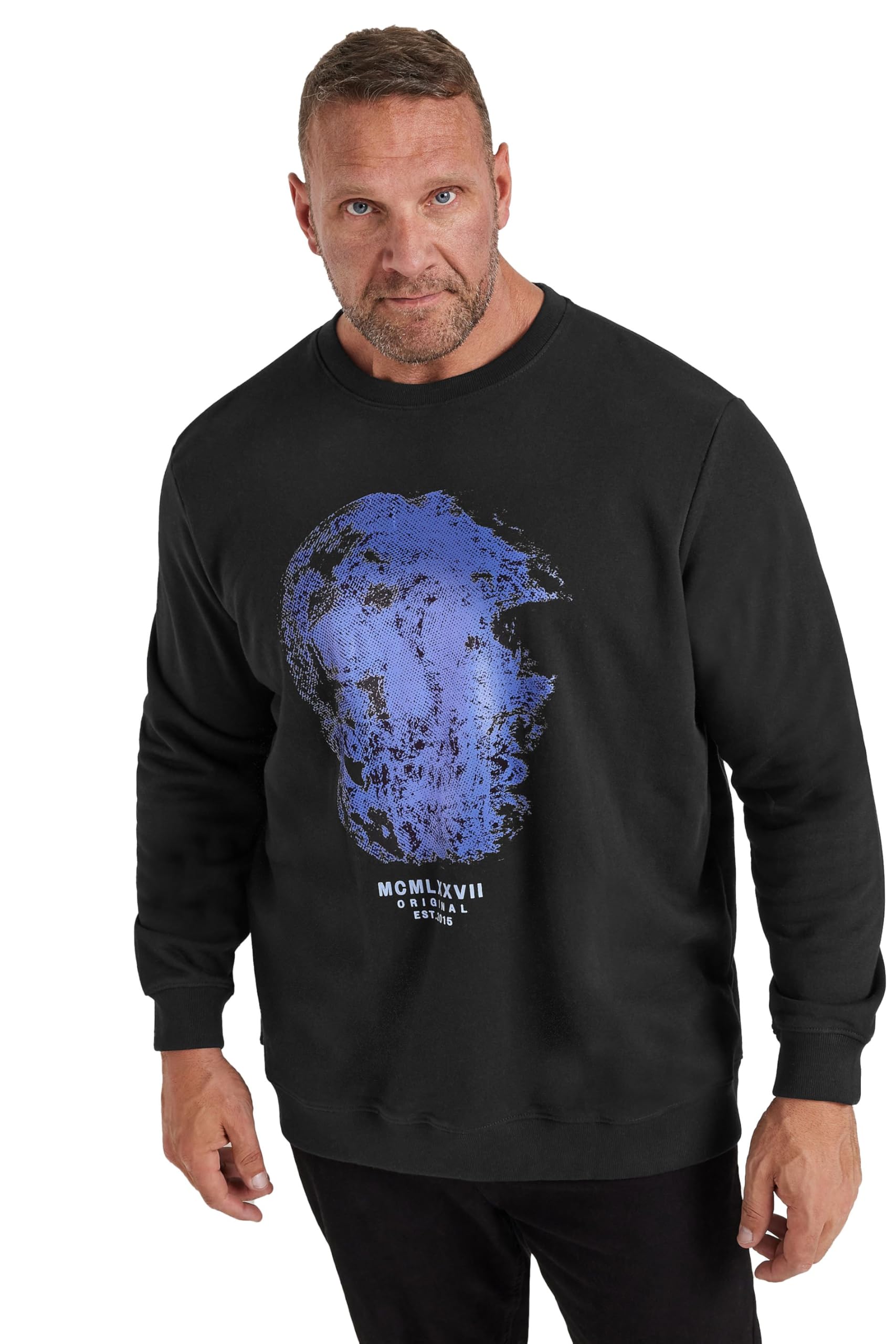 BadRhino Crewneck Sweatshirt, Black, Size 4Xl, Men