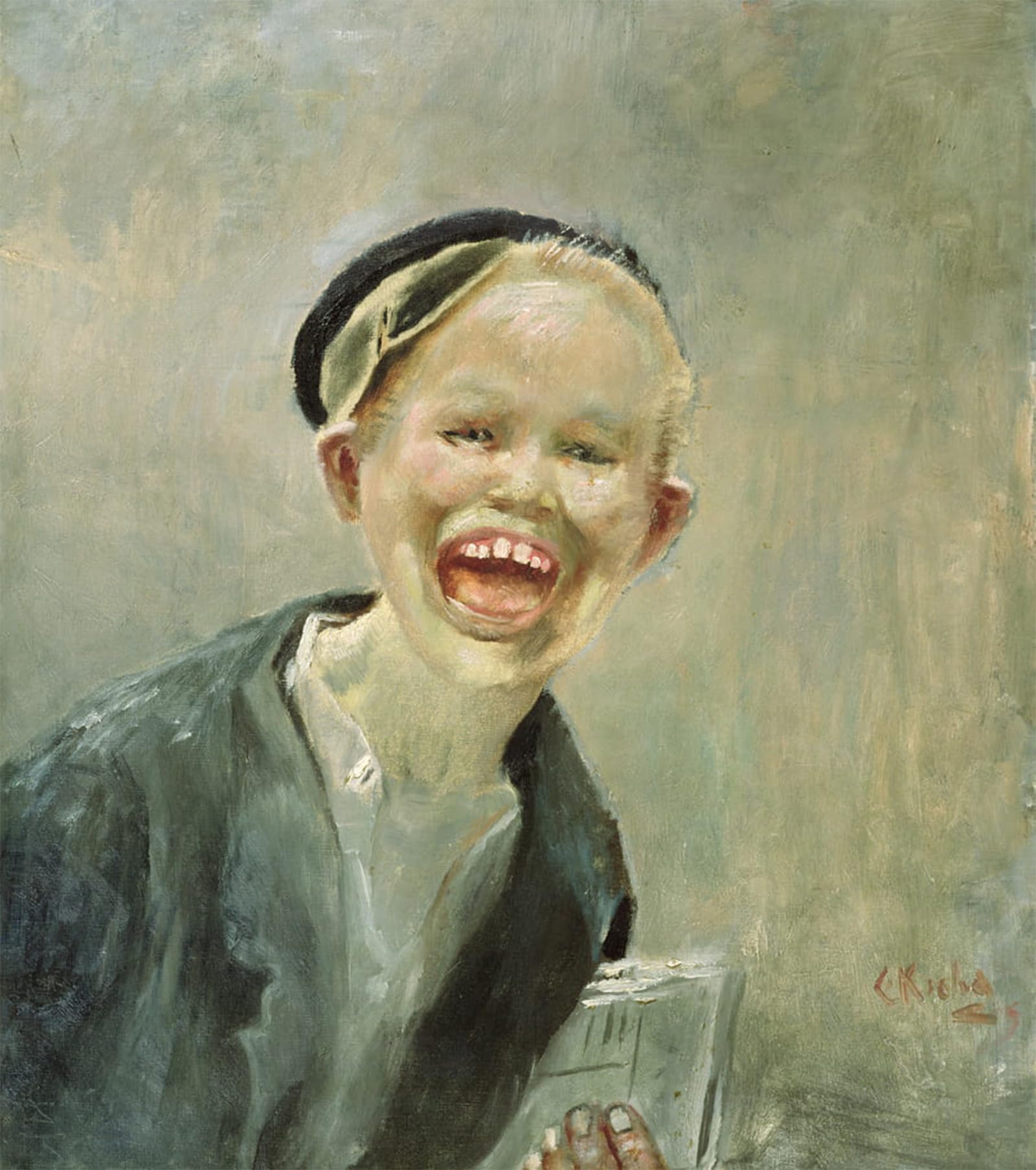 ARTXLXXBN Famous Art Print Poster Vintage Wall Art Newspaper Boy by Christian Krohg Canvas Art Poster for Home Decor 60x90cm