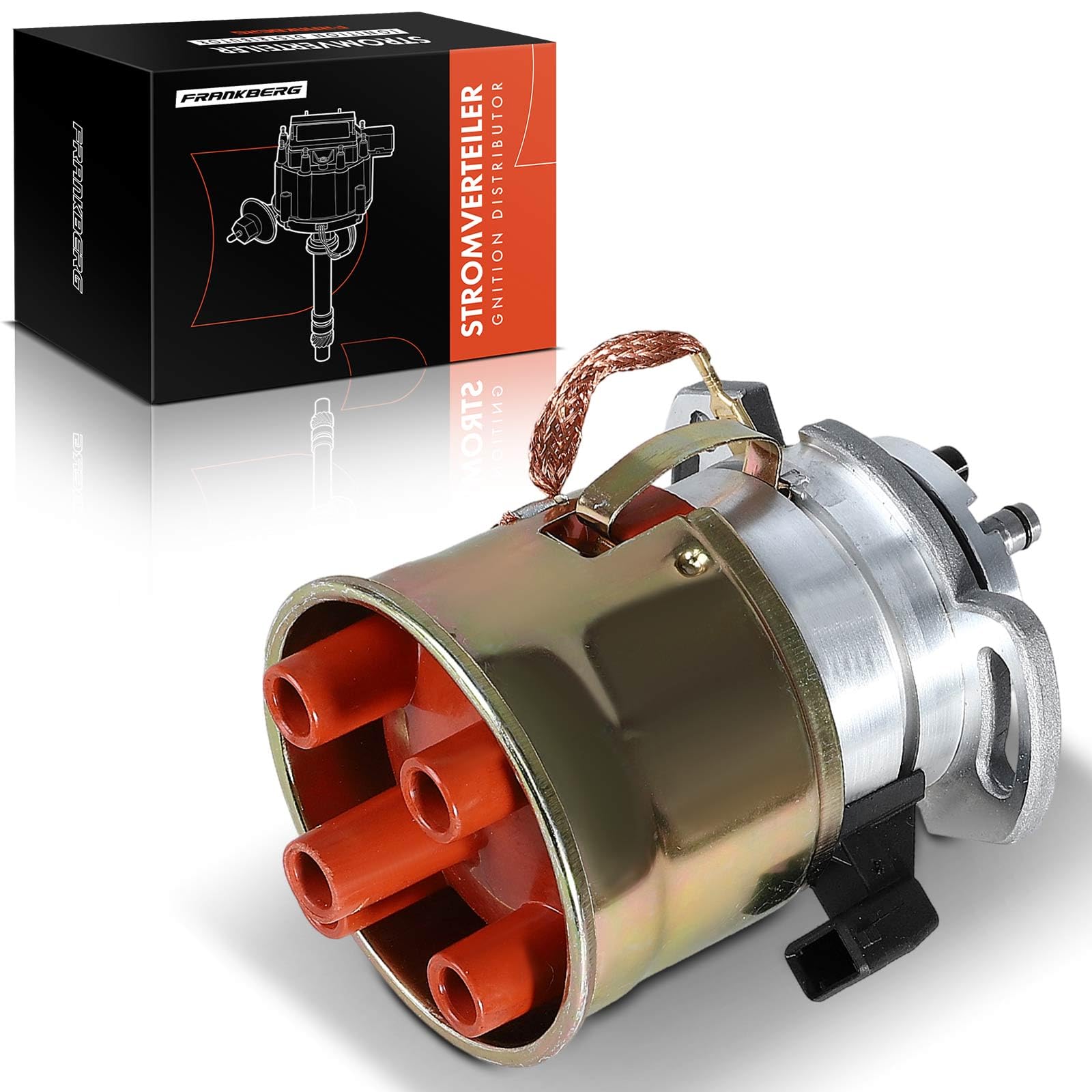 Frankberg Distribuidor de encendido Gasolina Compatible con L.u.p.o 6E1 6X1 1.0L Arosa 6H1 1.0L Polo Variante 6V5 1.4L Golf III 1H1 1.4L Arosa 6H1 1.4L Replace# 0237521061