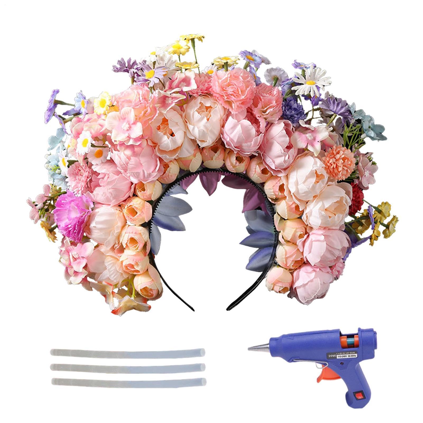 Pałąk kwiatowy, opaski kwiatowe dla kobiet Flower Crown Hair Band