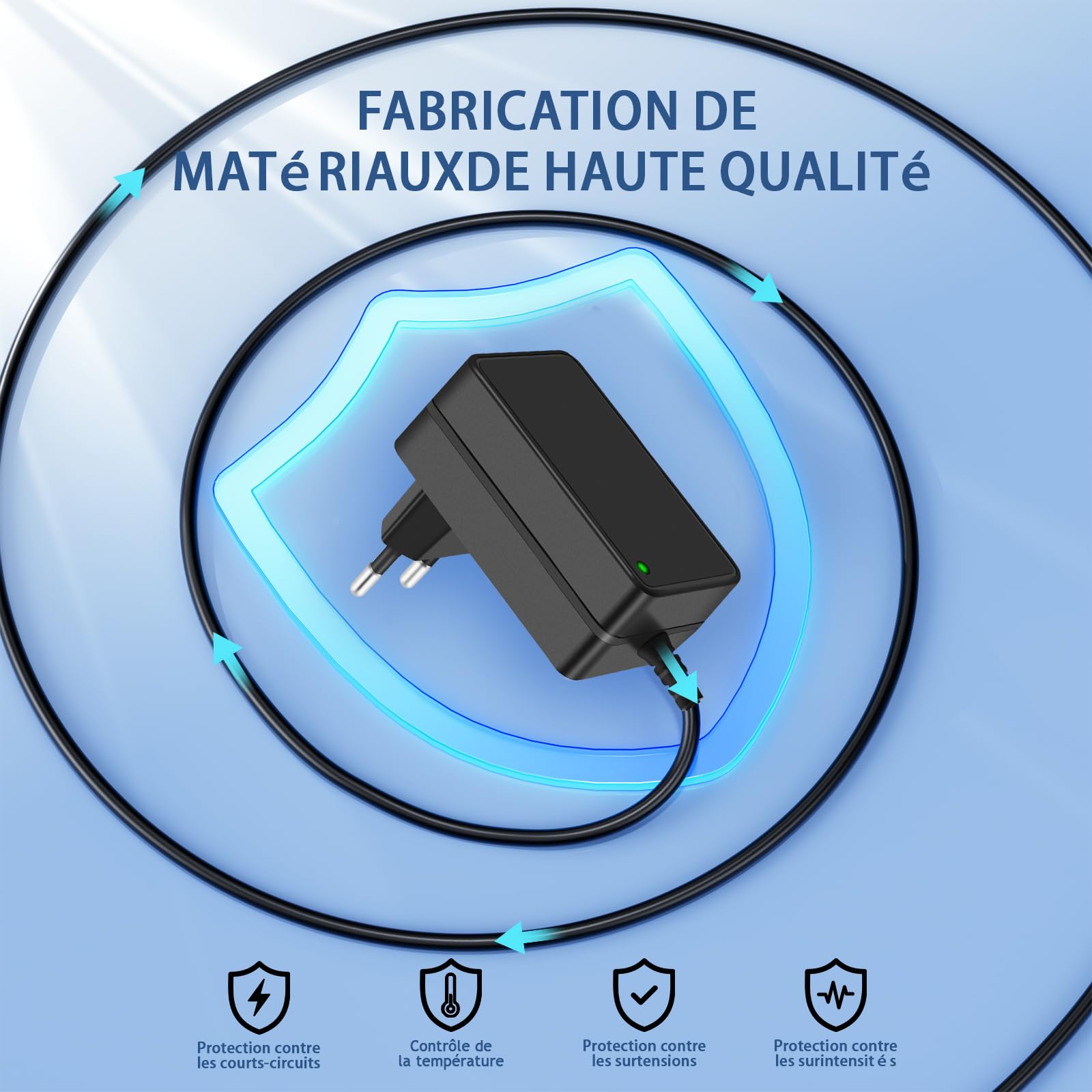 16.8V Rechargeur adapté pour Aiper Scuba S1 Robot de Piscine Compatible avec Aiper Scuba S1 E1 14.4V Batterie Li-Ione Batterie sans Fil Aspirateur de Piscine Adaptateur