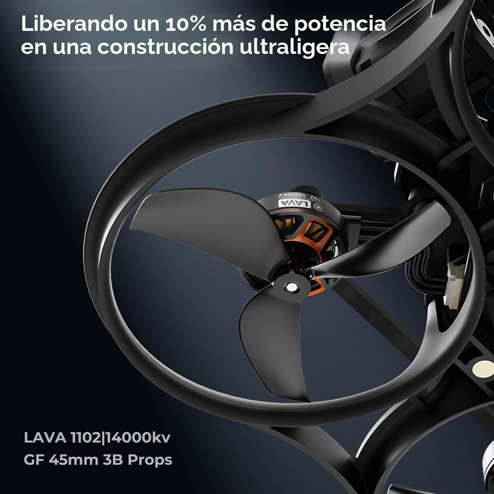 BETAFPV Pavo Pico II Brushless Whoop Quadcopter Ultra-Light 2S Cinewhoop with HD VTX Bracket II for O4/O4 Pro VTX, F4 2S 20A AIO FC, 1102 14000KV Motor, for Cruising Indoors Outdoors - PNP ELRS