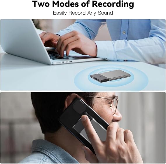 AI Voice Recorder, Transcribe, Summarize Note Voice Recorder with APP Control, Supports More Than 100 Languages, AI Note Taker for Calls, Lectures, Meetings (128G)