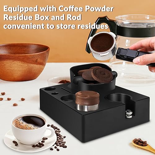 Miniatura 3 de Caja organizadora de espresso 7 en 1, caja organizadora de café expreso, estación de caja de expreso, accesorios organizador para almacenamiento de