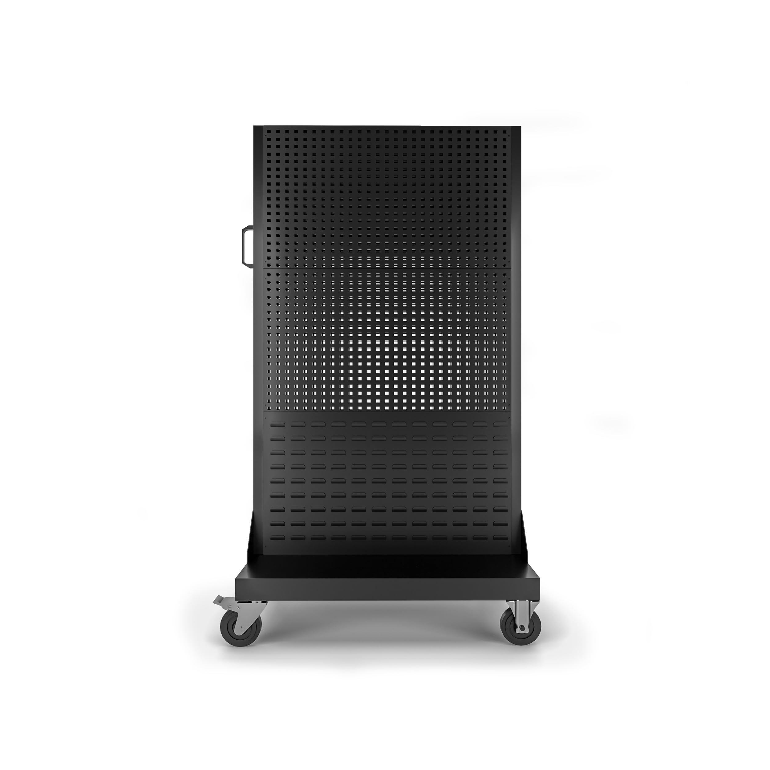 Jan Nowak Rangement Atelier Noir | Poignée Confortable, 4 Roues | Solution de Rangement Garage, Servante Atelier Robuste et Pratique | Organisateur d'Atelier Compact | 55,5 x 96,5 x 61 cm