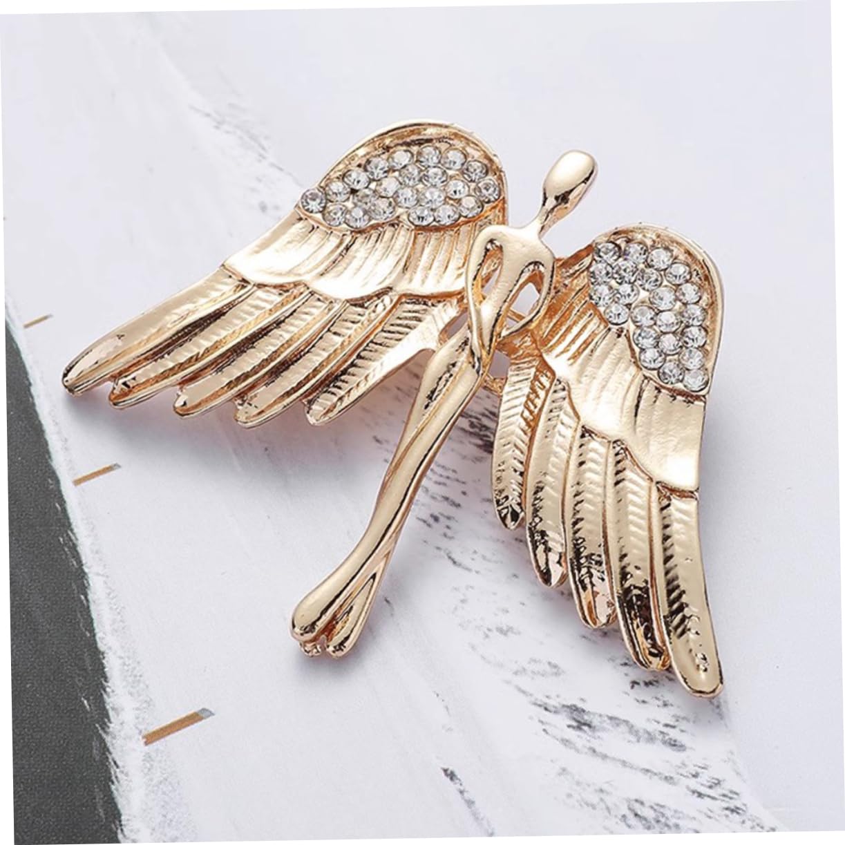 Broche de Metal para Solapa de Ropa de Mujer, Estilo estético, para Sombrero o Chal, aleación de Zinc Dorado.