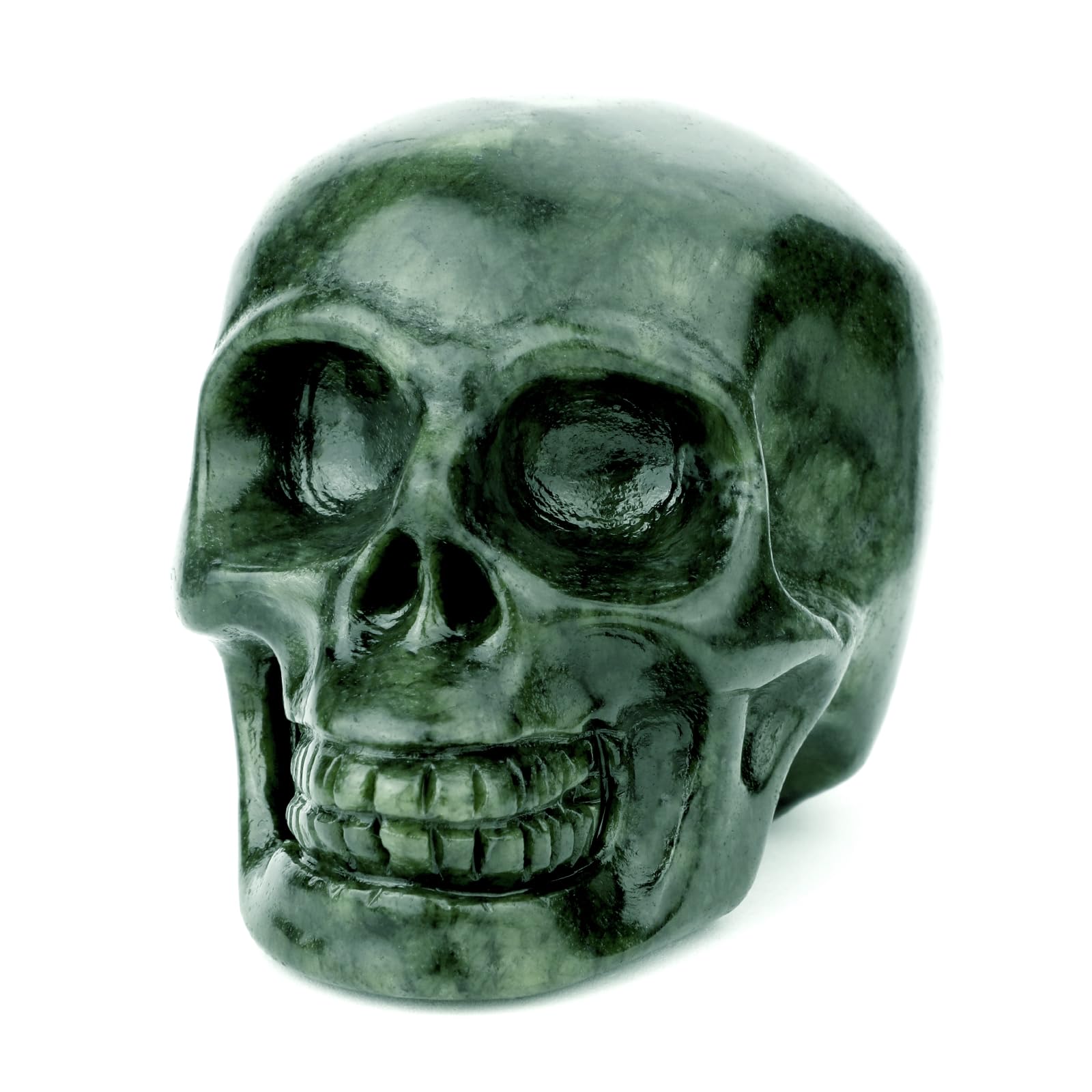 Amazon.com: gemshan Real Jade Skull Statue - 3.3inch Skull Head
