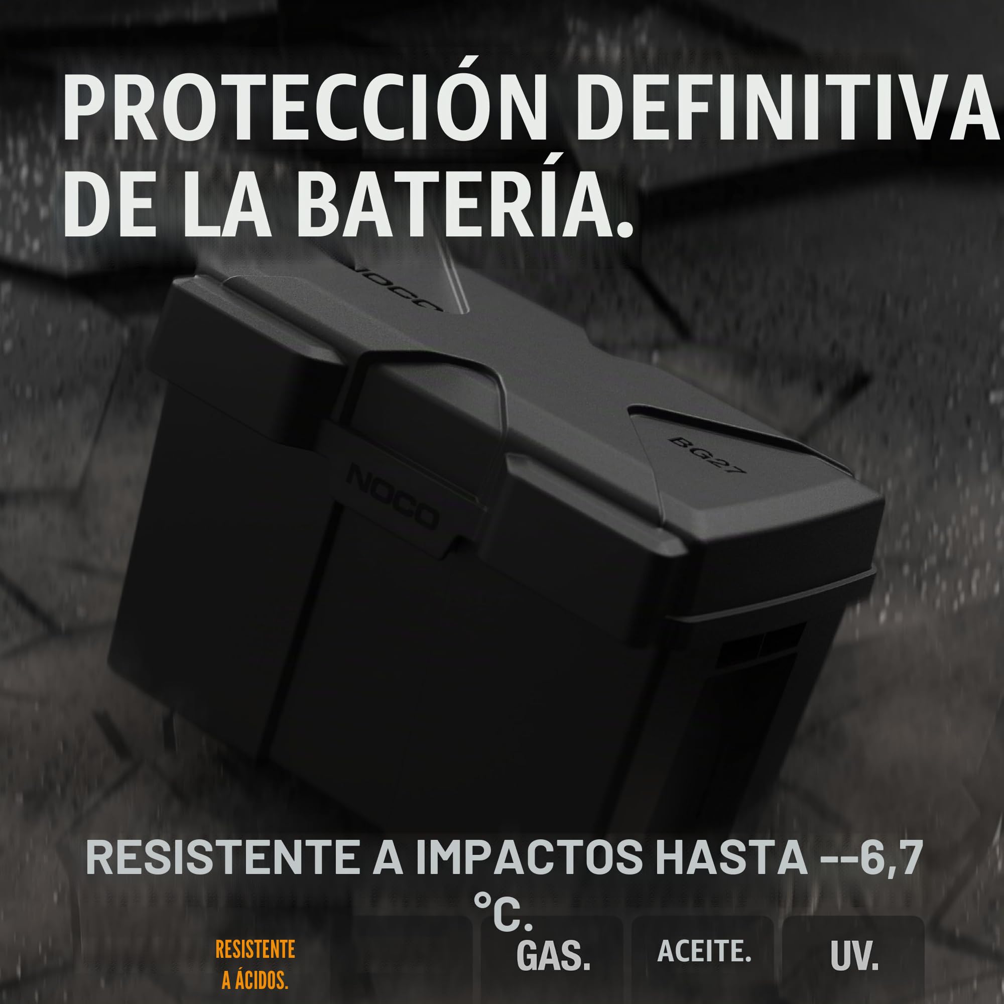 NOCO Snap-Top BG27 Caja de batería, grupo 27, caja de batería de 12 V para baterías marinas, automoción, RV, barco, cámper y remolque de viaje
