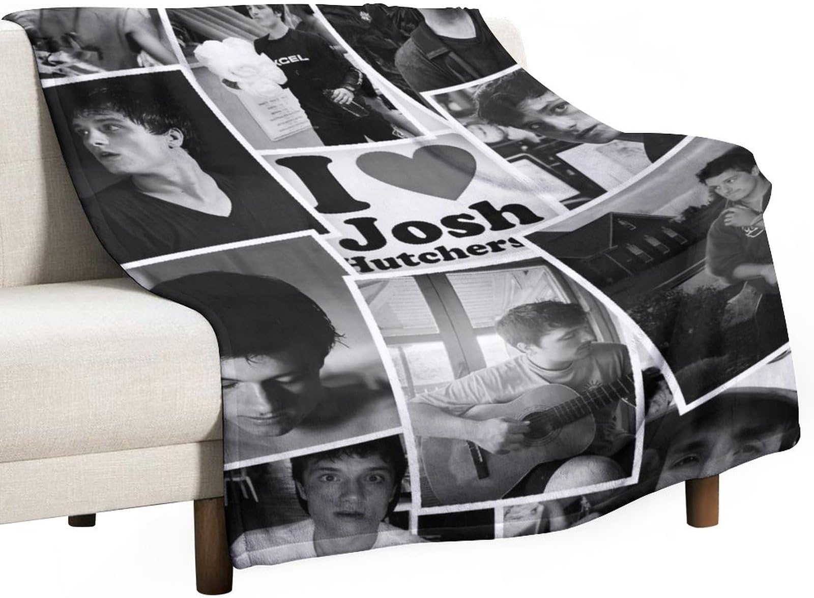 FURRENFURREN Josh Actor Hutcherson Decoration 280g Anti-pilling Flannel Blanket Soft Nap Blanket High Definition Art Aesthetic Fan Party Decorations 40"x50"