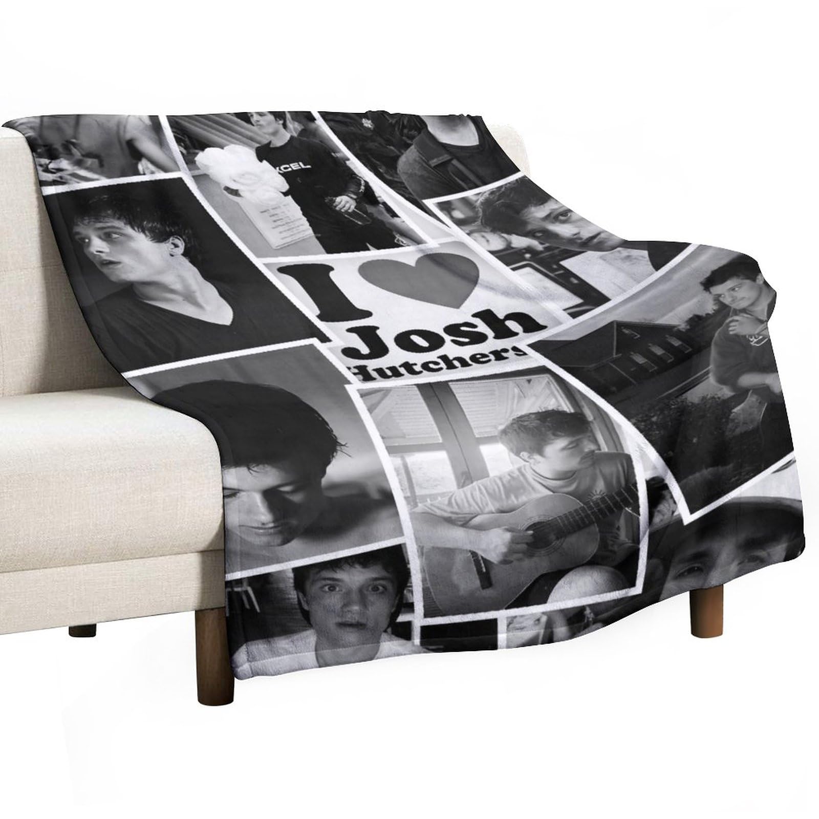 FURRENFURREN Josh Actor Hutcherson Decoration 280g Anti-pilling Flannel Blanket Soft Nap Blanket High Definition Art Aesthetic Fan Party Decorations 40"x50"