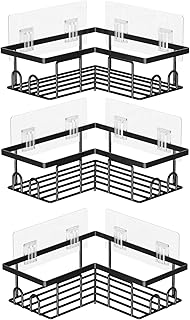 Shower Caddy Corner Without Drilling, 3 Pack Bathroom Accessories | Shower Organizer for Shampoo & Shower Gel, Corner Shower Caddy Adhesive