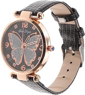 Sosoport Womens Wrist Watch Girl Watch Butterflies Dial Ladies Watch Fashion Casual Ladies Watch Simple Ladies Watch Casual Watch Nurses Watch