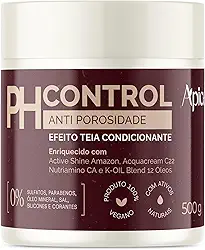 Ápice Tratamento Anti Porosidade pH Control | Máscara Acidificante com Efeito Teia, Restauração e Brilho para Todas as Curvaturas | 500g