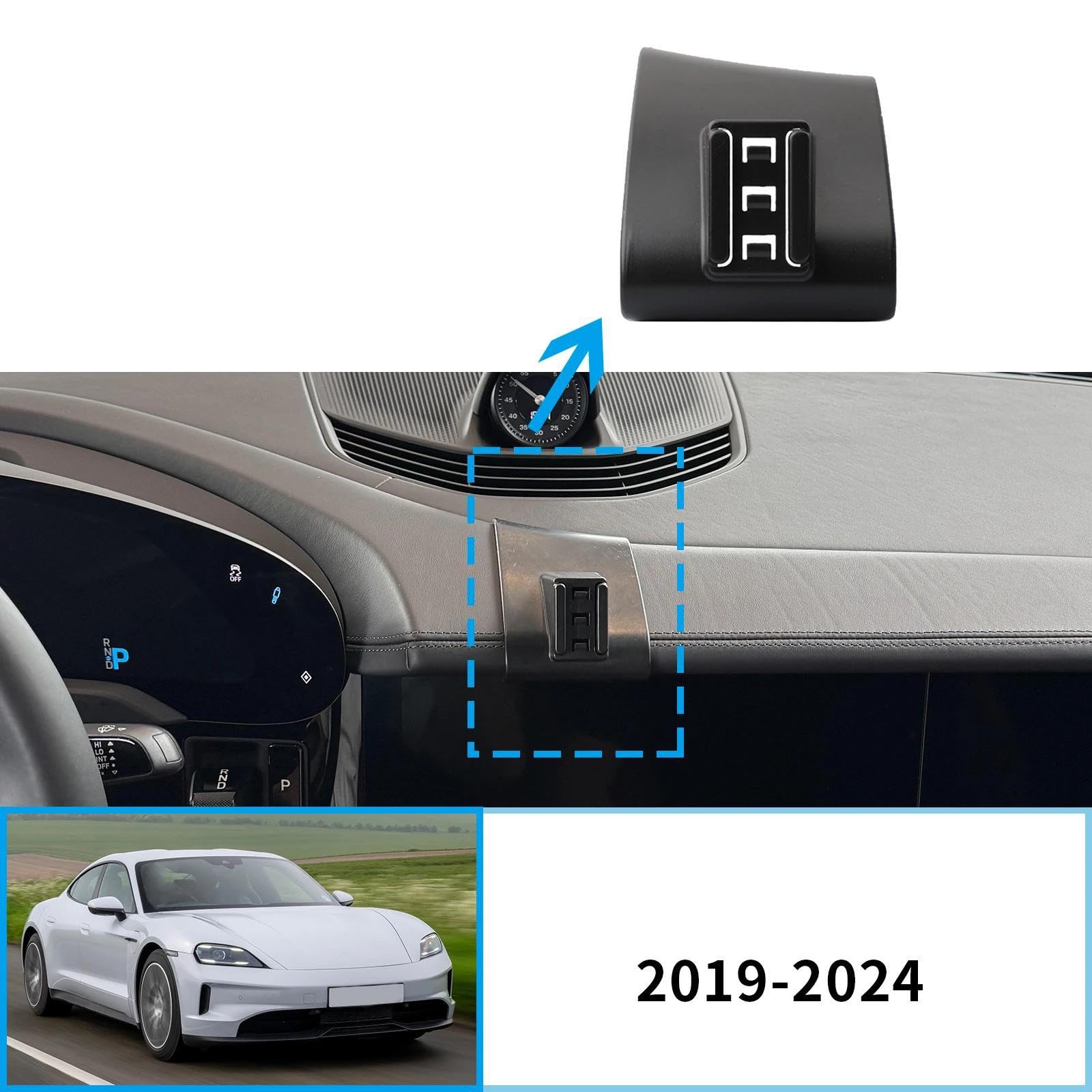 Uchwyt Samochodowy na Telefon dla Porsche Taycan 2019-2024, uchwyt samochodowy na telefon komórkowy, stojak na nawigację GPS (ładowanie)