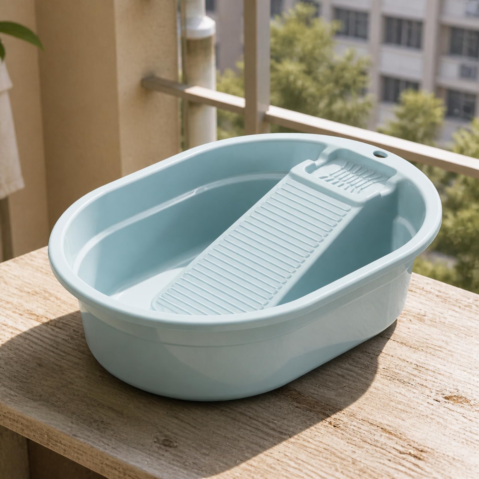 Gralara Portátil Plástico Multiusos | Espesado, Fácil Manejo, Recipiente, para Dormitorios, Verde Hierba