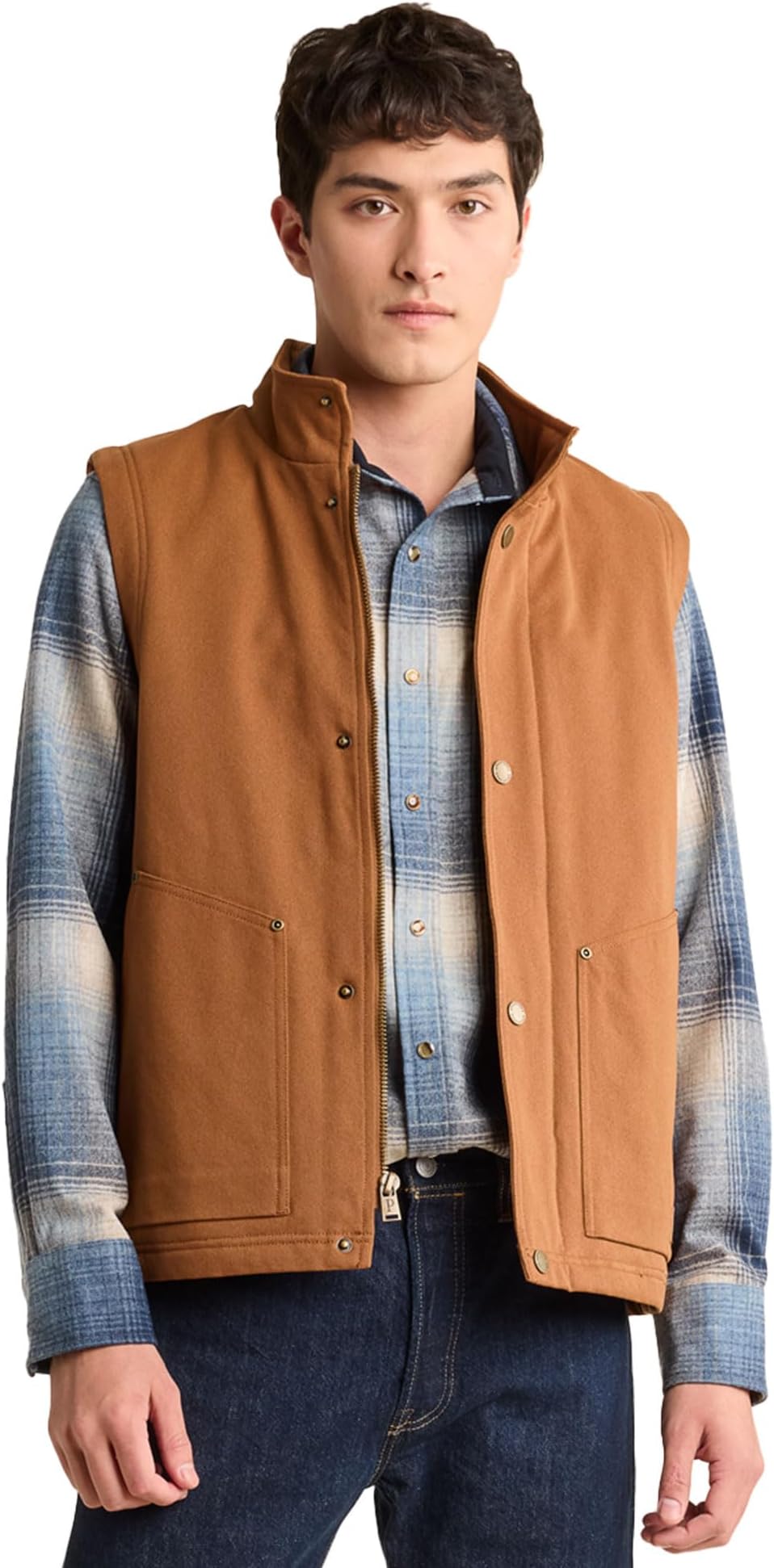 Pendleton Men’s Pine Grove Canvas Vest with Wool Blend Lining
