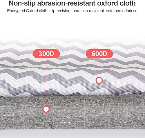 Miniatura 6 de Organizador de pañales colgante, 17.56, 9.06, 6.30 pulgadas, organizador de pañales para cuna, soporte de pañales para guardería, pañales y