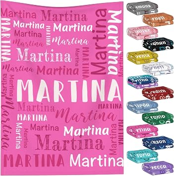 Custom Blankets with Names Personalised Blanket for Kids Baby Adults Customised Name Blanket Birthday Christmas