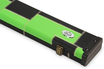1 Piece Snooker and Pool Deluxe Cue Case with Hard Plastic Ends - Holds 3 One Piece Cues