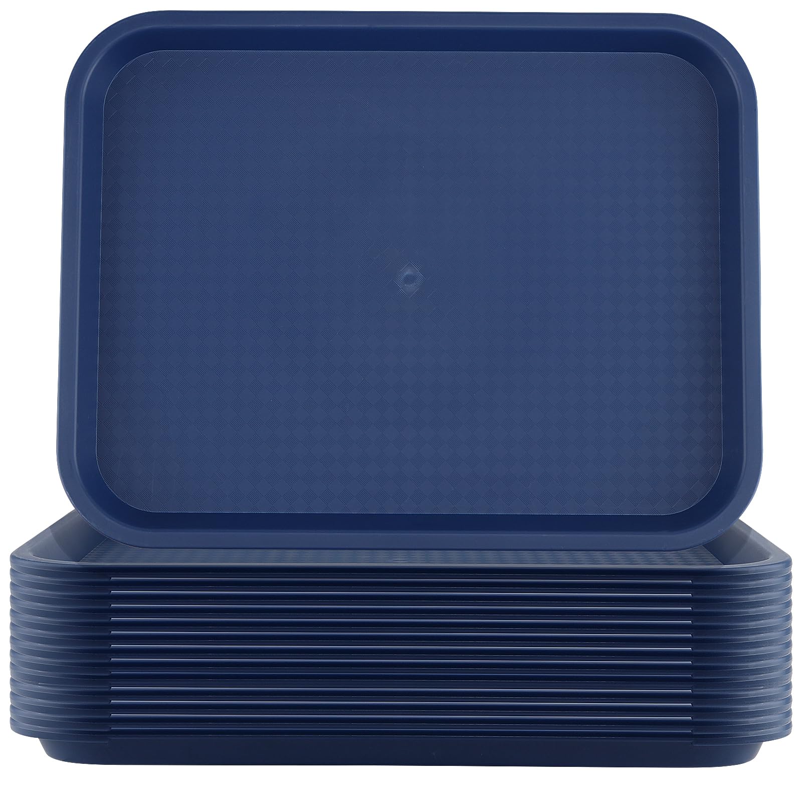 Plateau en plastique bleu ZOENHOU rectangulaire pour éviter la vaisselle cassée au service