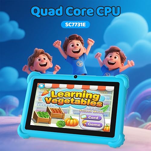 Miniatura 3 de Tableta para Niños de 7 pulgadas, Tableta Android para Niños Pequeños, Pantalla IPS de Protección Ocular, 4GB RAM 32GB ROM, Bluetooth Wifi, Tabletas