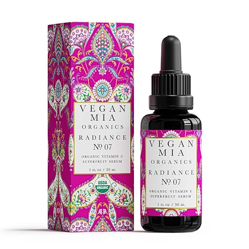 Vegan Mia Organics - Suero facial Radiance Superfruit con vitamina C - Mezcla de suero facial orgánico de potentes antioxidantes y vitaminas Vegan Mia Organics - Suero facial Radiance Superfruit con vitamina C - Mezcla de suero facial orgánico de potentes antioxidantes y vitaminas