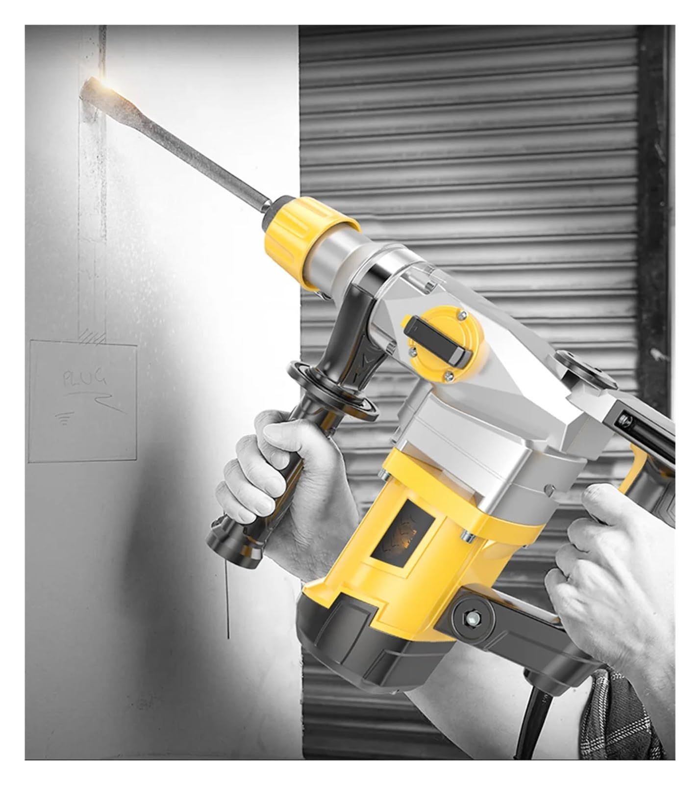 Młot elektryczny o dużej mocy 2580 W. Kruszarka do betonu 30S szybko łamie elektronarzędzia przemysłowe Dla początkujących majsterkowiczów