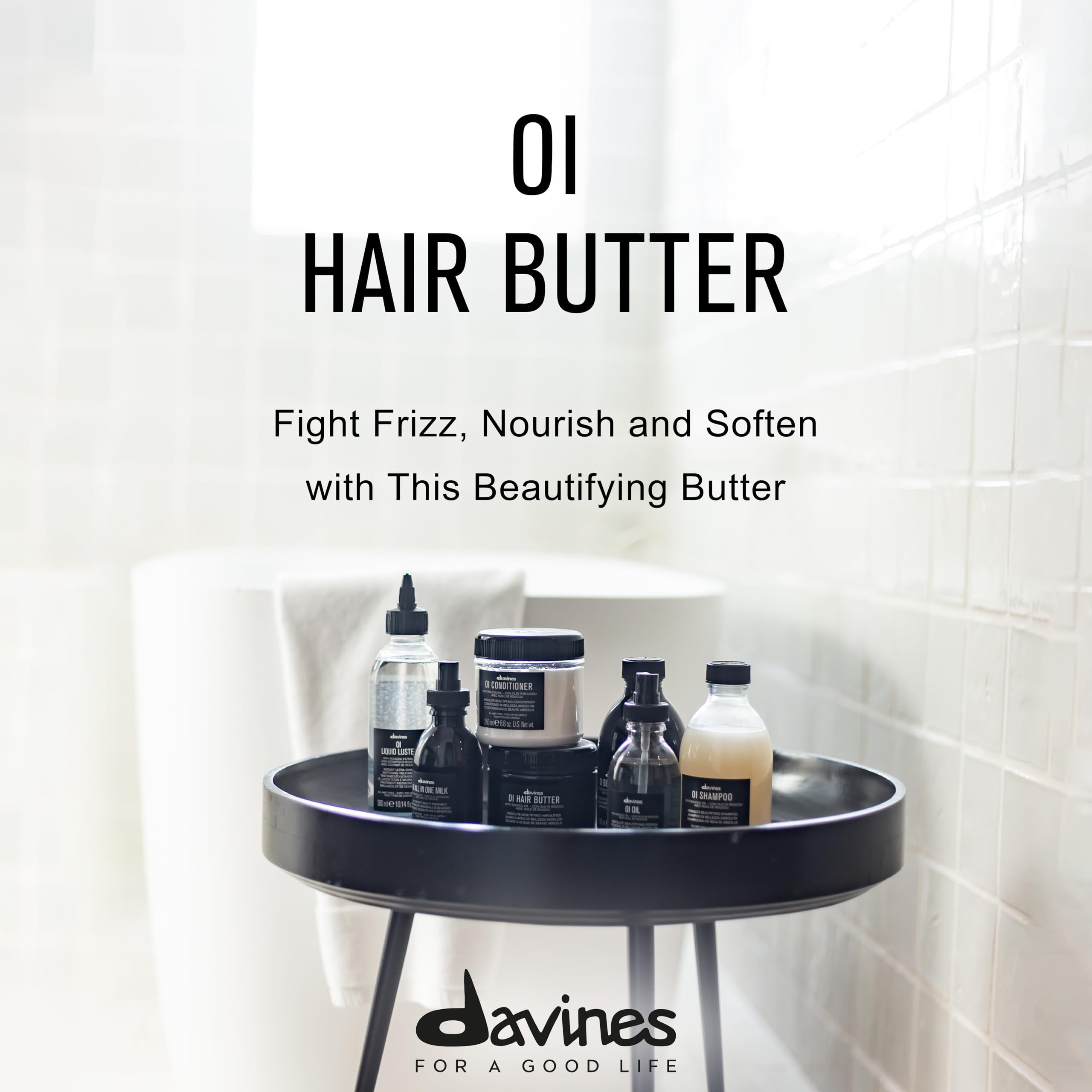 Davines OI Hair Butter, Nourish And Hydrate, Gently Moisturize And Control Frizz