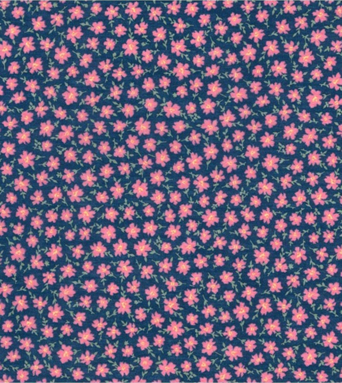 CRS Polycotton-Stoff Bedruckt - Gepunktet Auf Rosa, 1 Meter, 110 Cm Breit, 80% Polyester 20% Baumwolle