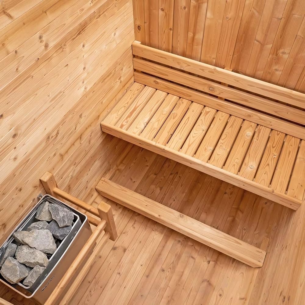 Amazon.co.jp: 家庭用サウナ 1-2 人用 室内/屋外 組み立て式 天然ツガ