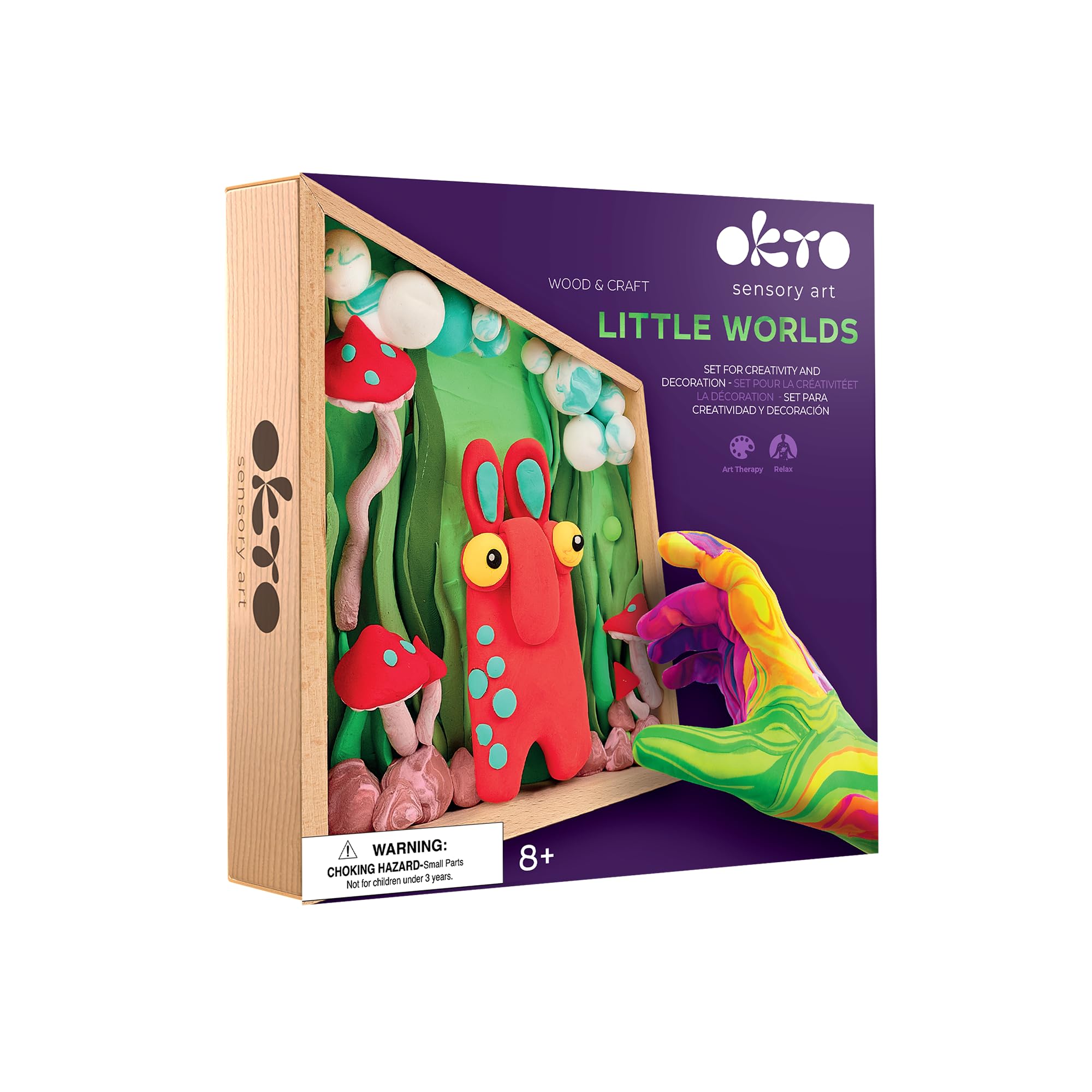 OKTO Mommy Troll/Air Clay Art in Legno