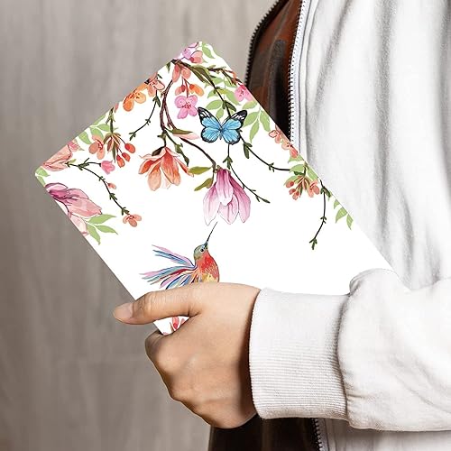 Miniatura 7 de Funda para Samsung Galaxy Tab A de 10.1 pulgadas 2019 (SM-T510T515T517), funda de piel sintética con soporte y apagado automático, colibrí