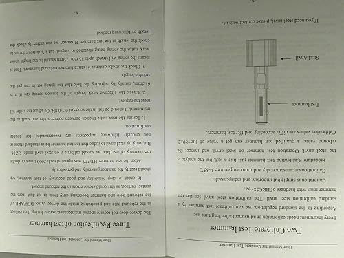 Miniatura 4 de Probador de martillo, probador de martillo de impacto de hormigón portátil HT225B Resiliómetro martillo Schmidt (plata)