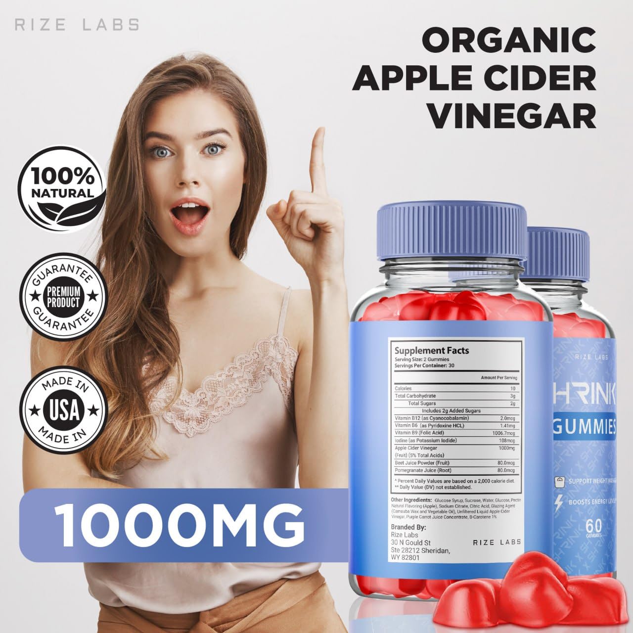 Amazon.com: rize labs Shrink X - Shrink X Gummies Weight Loss