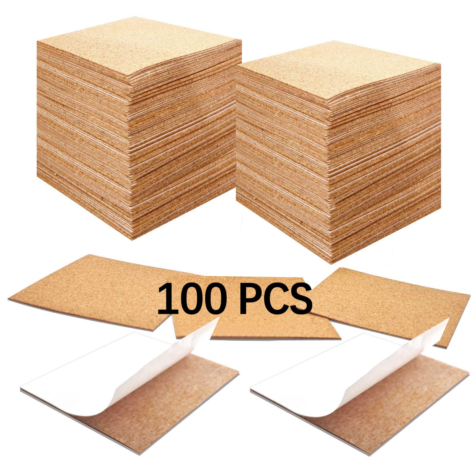 100 PCS Cork Sheets for Coasters Bulk?4