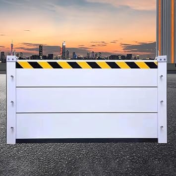 Reusable Domestic Garage Flood Defence Barriers, Front Door Sealed Flood Prevention Barrier, Heavy Duty Aluminum Anti-Flood Wall for Exterior123x60cm/48.4x23.6in