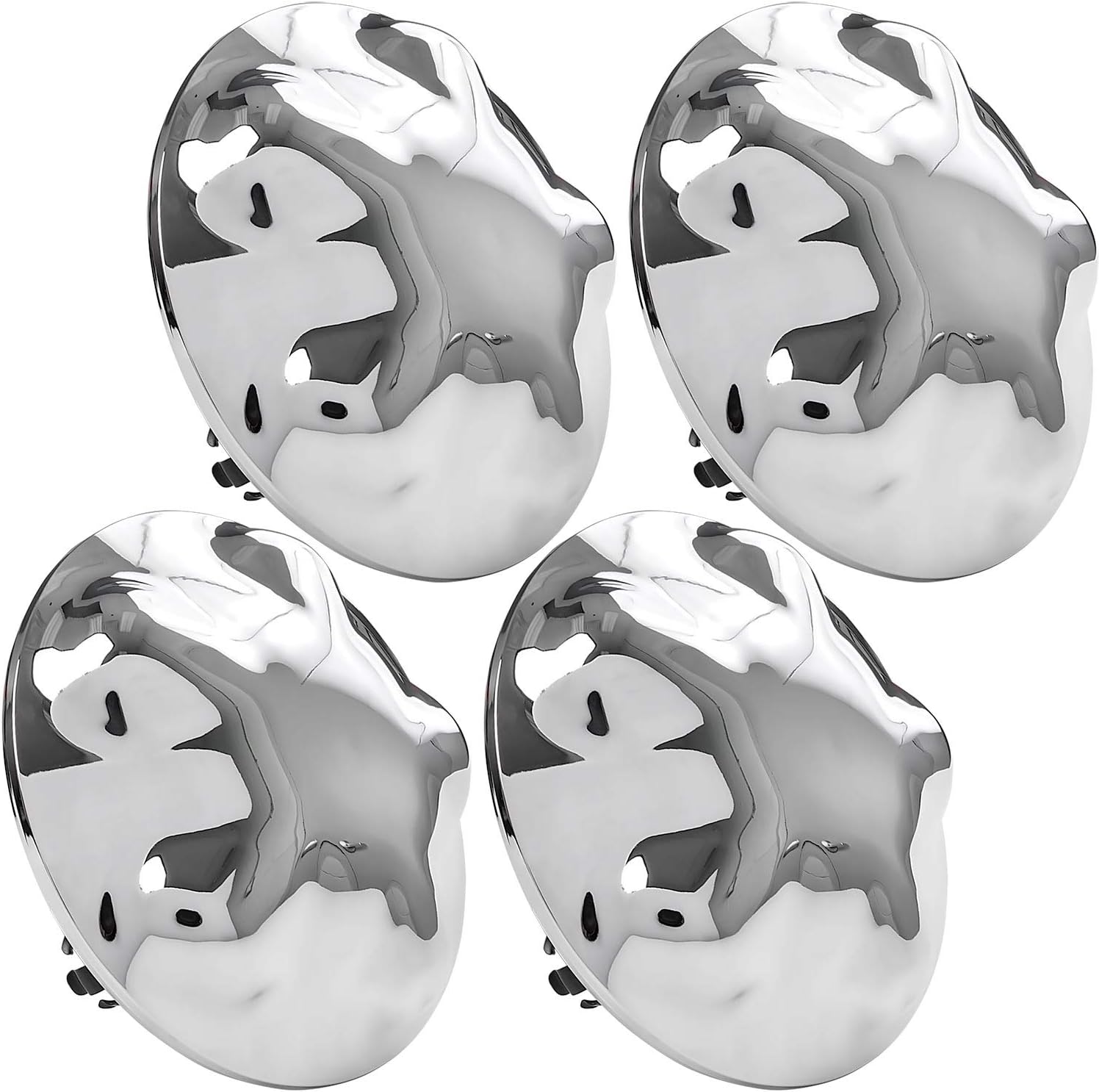 Krator Chrome Center Caps Wheel Lug Nut Hub Cap Covers Compatible with 1997-2004 Ford Expedition F150 / 2004 Ford F-150 Heritage / 2000-2002 Lincoln Navigator