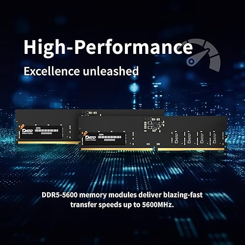 Miniatura 3 de DATO DDR5 UDIMM 32GB Kit 16GBx2 RAM de escritorio 5600MHz PC5-44800 CL46 1.1V 288-Pin sin ECC no tamponado dimm, Módulo de memoria de escritorio