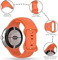 Vista 89 de Band Compatible with Google Pixel Watch 1/2/3/4 (41mm), Soft Silicone Sport Replacement Straps Bracelet for Google Pixel Watch 41mm