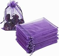 Vista 16 de HRX Package 100 bolsas de organza con cordón verde oliva, 4 x 6 pulgadas, bolsas de regalo de malla de caramelo, bolsas de joyería, bolsitas