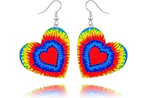 Rainbow Earrings Colorful Acrylic Bisexual Lesbian Pansexual Non-binary Asexual Gender Fluid Pride Earring Gift