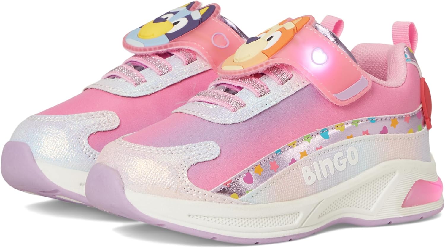 Ground Up Girl's Bluey and Bingo Lighted Athletic (Toddler) Sneaker