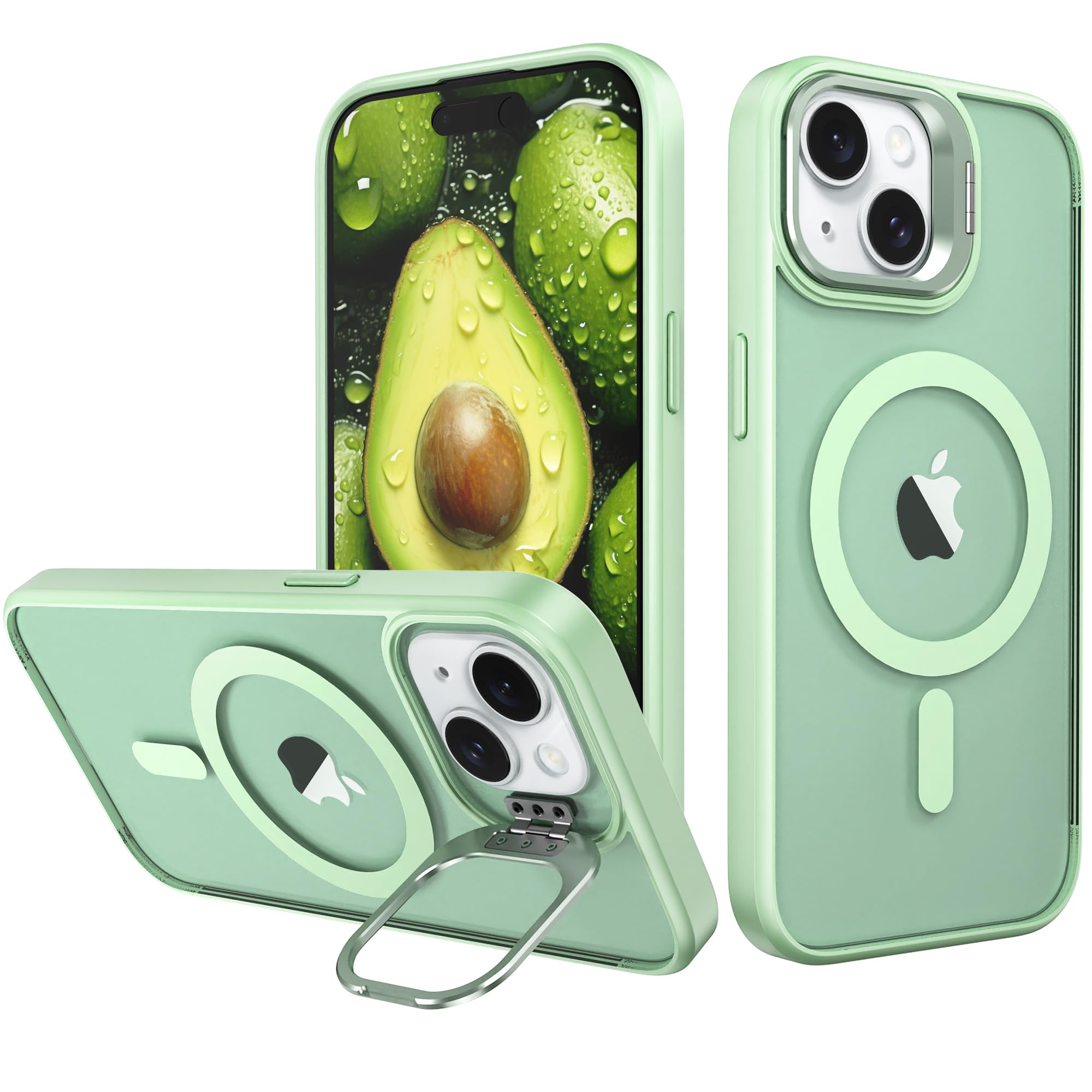 Coque rigide iPhone 13 fine et légère design vert transparent - 8