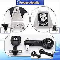 Vista 5 de Juego de 4 soportes de motor y transmisión para Honda Civic 1.8L A4530 A4534 A4543 A4546 de 2006, 2007, 2008, 2009, 2010, 2011