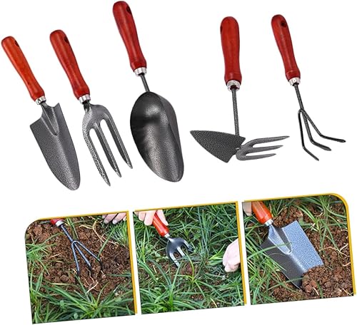 Miniatura 5 de BESPORTBLE 1set Gardening Tools Rake Hoe Shovels for Efficient Planting and Soil Loosening Garden Tool Set for Outdoor Use Comfortable Grip Handles