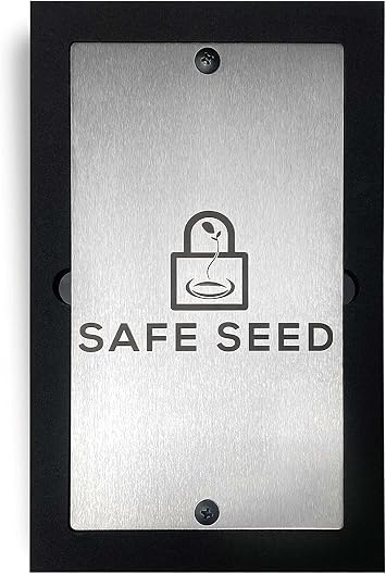 Crypto Recovery Passphrase Metal Book Stainless Steel Edition W/Stamp Kit & Bench Block Secure 12-25 Word Seed Phrase Hardware Cryptocurrency