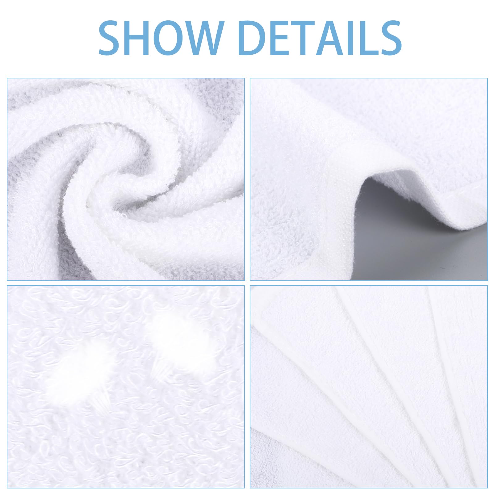 Lanjue 8 Pack Flannel Face Cloth for Women Kids 10 x 10 Inch Face Cloth Face Towels Reusable Facial Cleansing Cloths Baby Wash Cloth for Spa Sport Beauty Routine - Image 4
