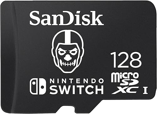 SanDisk - Tarjeta microSDXC de 128GB con licencia para Nintendo-Switch, edición Fortnite - SDSQXAO-128G-GN6ZG